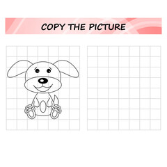 copy the picture, worksheet.  Education game for children. puzzle game for kids
