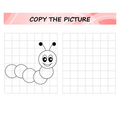 copy the picture, worksheet.  Education game for children. puzzle game for kids