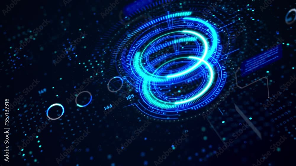 Poster 3d rendering hologram and hud head up display interface element, for cyber and futuristic concept wi
