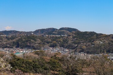 Fototapeta na wymiar 披露山からの眺望（神奈川県逗子市）