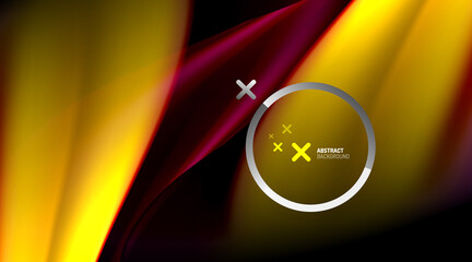 Swirl, curve blurred color lines, holographic rainbow liquid style gradient waves for Wallpaper, Banner, Background, Card, Book Illustration, landing page