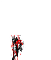 red blood cells isolated on white