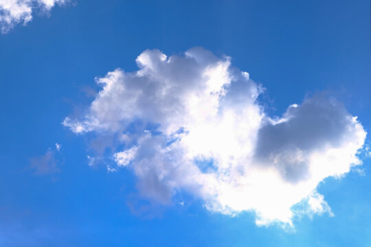 Fluffy Cloud in the blue sky