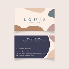 Minimalist abstract design, bold concept business card template 