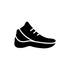 basketball shoes icon glyph style design