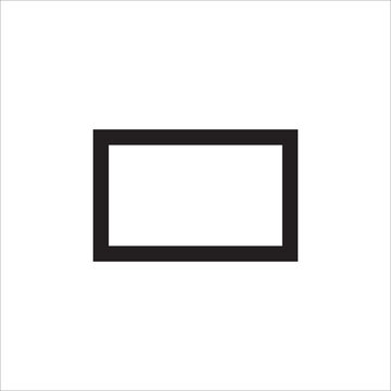 ractangle line icon