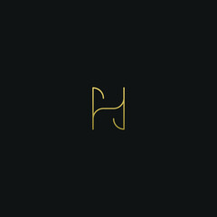 Creative modern elegant trendy unique artistic H HH initial based letter icon logo.