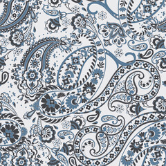 paisley seamless pattern. damask vector background