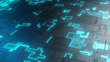 Digital binary data and electronic circuit board 2