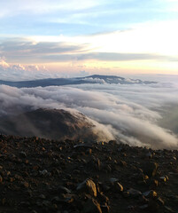 sky over the mountains