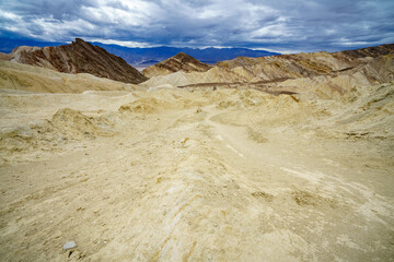 hikink the golden canyon - gower gulch circuit in death valley, california, usa