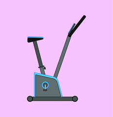 stationary bicycle . illustration for web and mobile design.