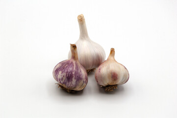 Garlic isolated on white background