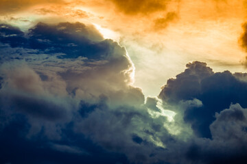 abstract background view of the colorful twilight sky.In the evening, the colorful changes (pink,...