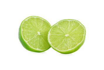 Fototapeta na wymiar Fresh lime isolated on white background