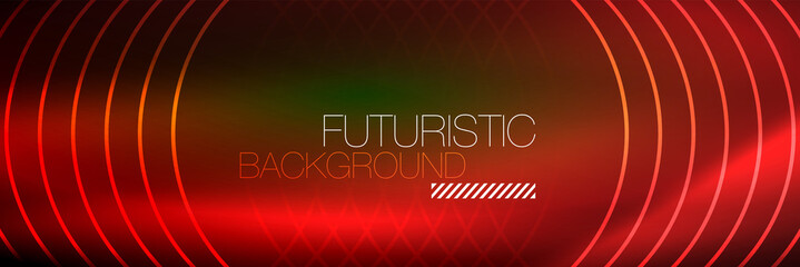 Shiny neon lines, stripes and waves, technology abstract background. Trendy abstract layout template for business or technology presentation, internet poster or web brochure cover, wallpaper