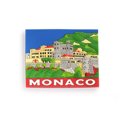 Magnetic souvenir from Monaco. The inscription is the name of the city-state 