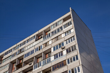 Residential building in the style of architecture of the USSR