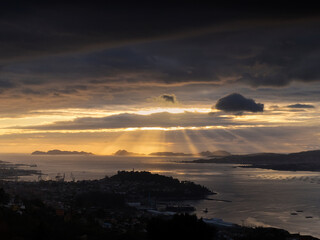 Atardecer Ría de Vigo
