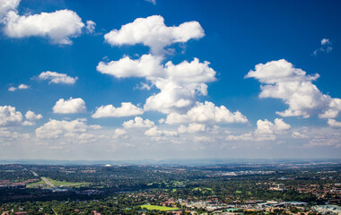clouds over the city