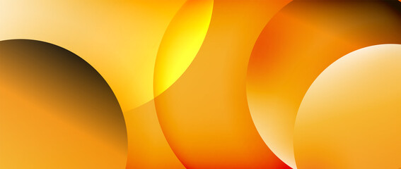 Circle modern geometric abstract background with liquid gradients