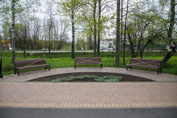 Three shops blocked by a tape due to quarantine Covid 19