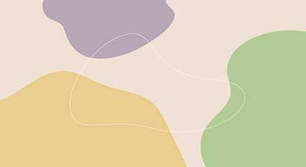 Abstract Geometry Shapes Vector Minimalist Background. Muted Colours Retro Palette. 2020 Web Design Site Color Schemes Trends