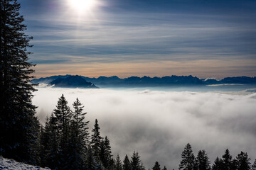 Idyllic Shot Of Cloudscape In Winter
