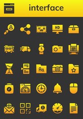 Modern Simple Set of interface Vector filled Icons