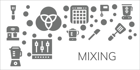 mixing icon set