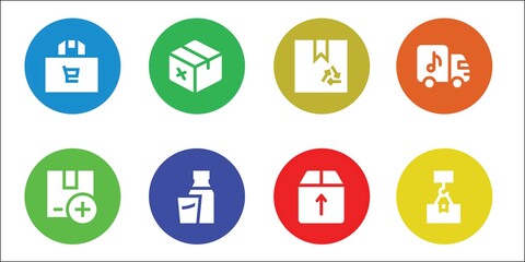packaging icon set