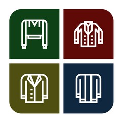 hood simple icons set