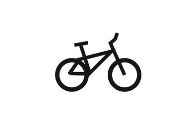 Bicycle black and white vector symbol sign vehicle vector illustration 