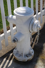 White Fire Hydrant