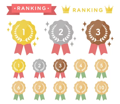 ランキングのアイコンのセット 順位 イラスト Stock Illustration Adobe Stock