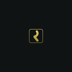 Creative modern elegant trendy unique artistic R RR initial based letter icon logo.
