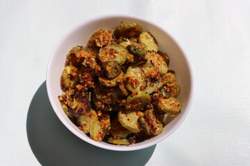Ivy gourd fry, South Indian style