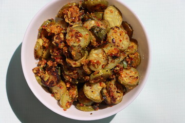 Ivy gourd fry, South Indian style