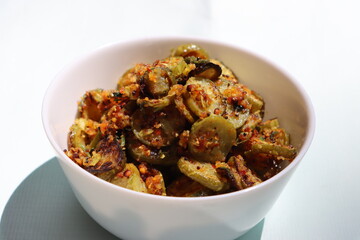 Ivy gourd fry, South Indian style