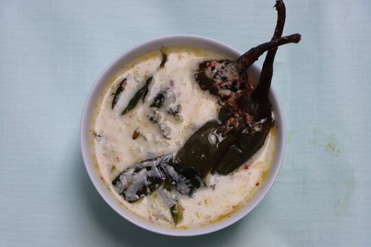 Dahi baigan is an Odia dish prepared from dahi and eggplant especially during festivals, fried eggplant in curd, Indian traditional food.