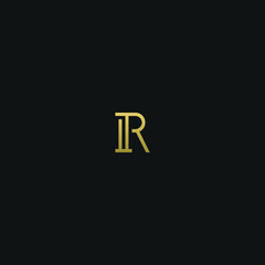 Creative modern elegant trendy unique artistic R RR initial based letter icon logo.
