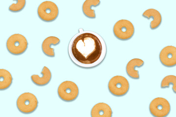 biscotti con caffè merenda colazione 