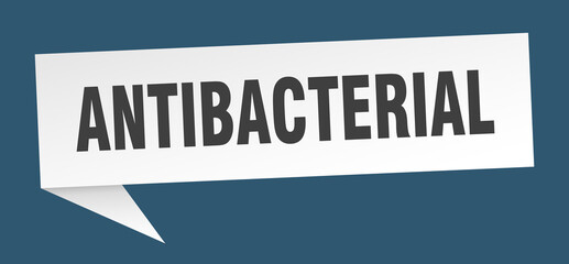 antibacterial banner. antibacterial speech bubble. antibacterial sign