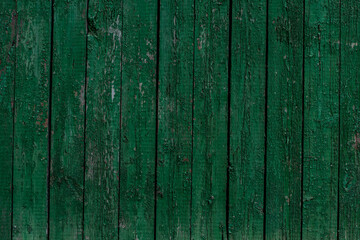 Fototapeta na wymiar Texture and background old wood painted green paint.