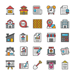 Real Estate Vector Icons Set 