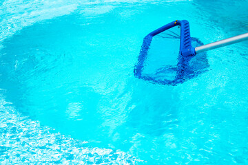 swimming pool cleaning service.  cleaning with special equipment.