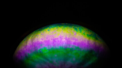 Abstract Soap Bubble Rainbow Colours