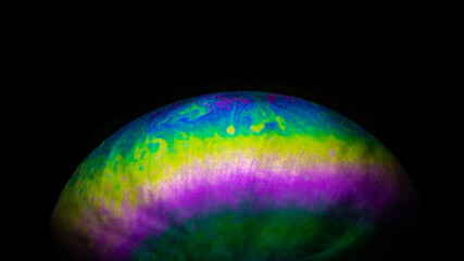 Abstract Soap Bubble Rainbow Colours