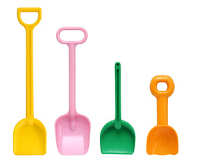 set of plastic toy shovel