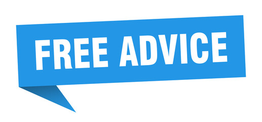 free advice banner. free advice speech bubble. free advice sign